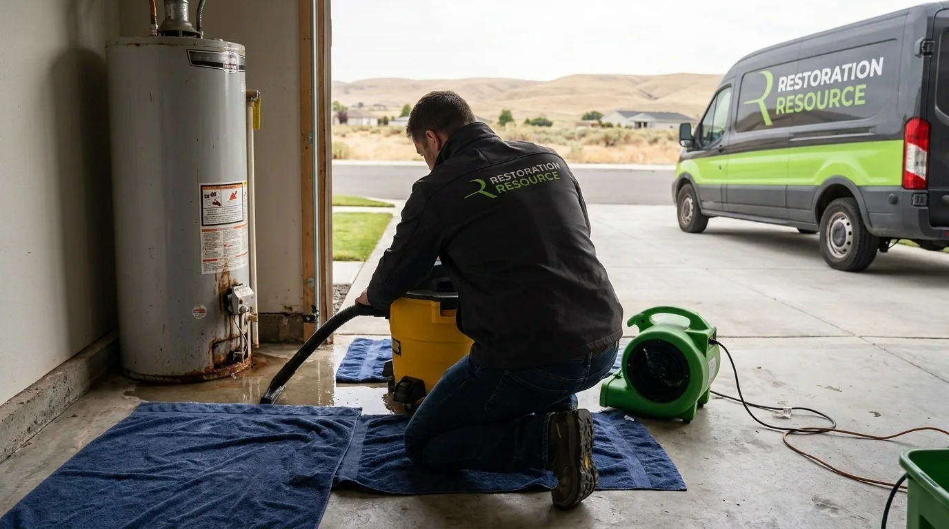 24/7 Emergency Water Heater Flood Cleanup in Pasco